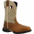 Rocky Hi-Wire 11in Composite Toe Western Boot, BROWN, W, Size 9.5 RKW0425